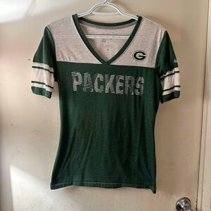 NFL GREENBAY PACKERS WOMENS T SHIRT MEDIUM